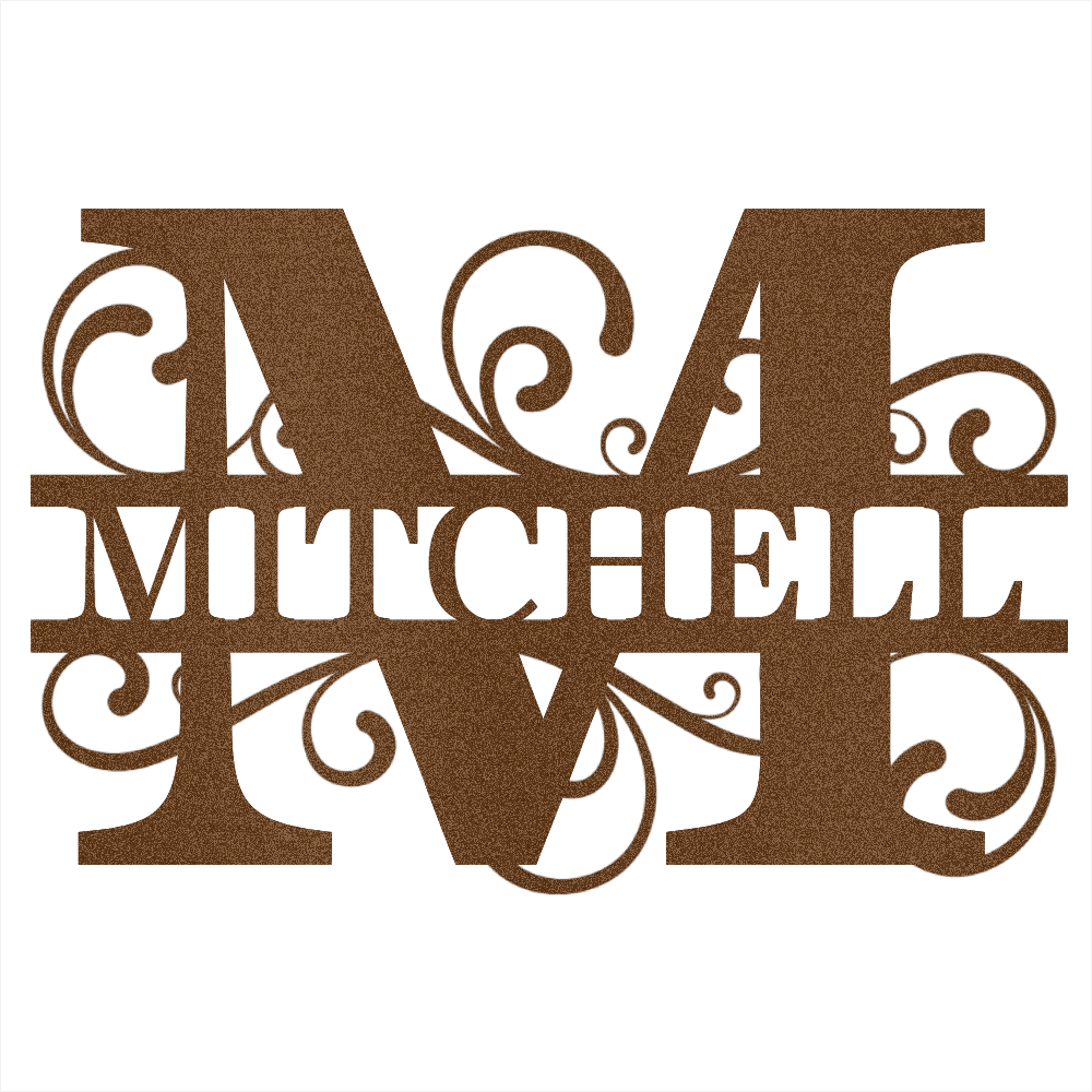 Custom Last Name Steel Wall Decor