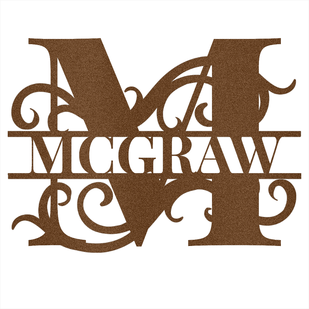 Personalized Family Name Steel Wall Decor 2