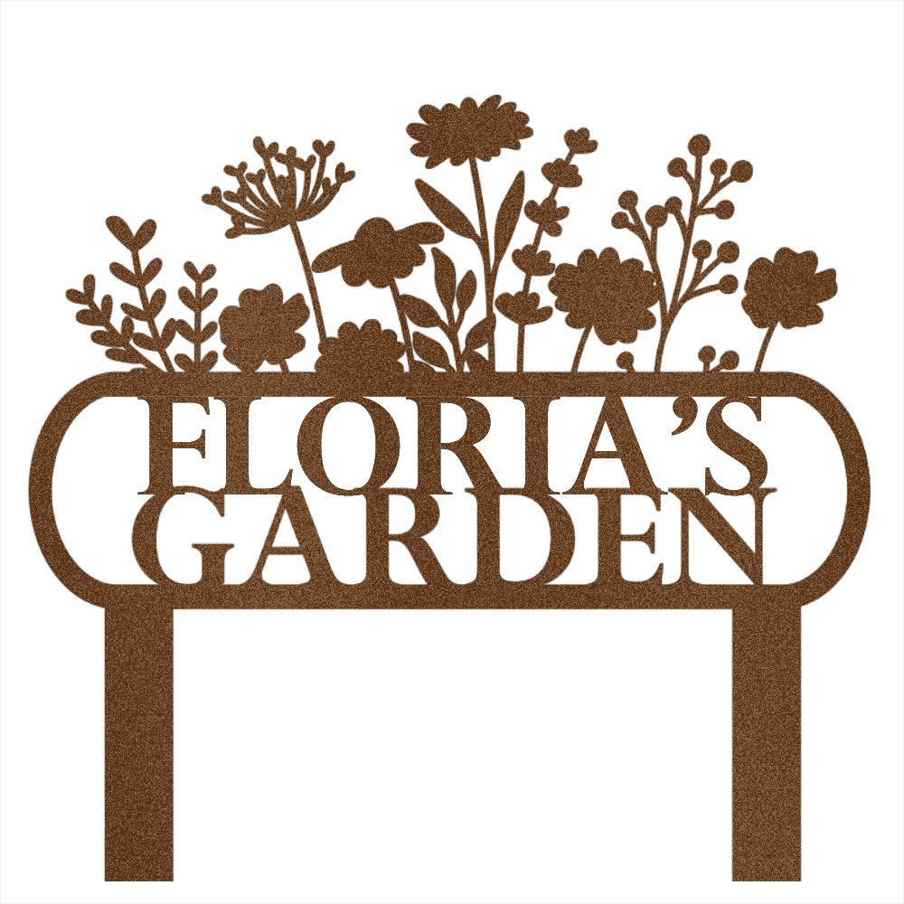 Custom Garden Name Steel Wall Decor 4