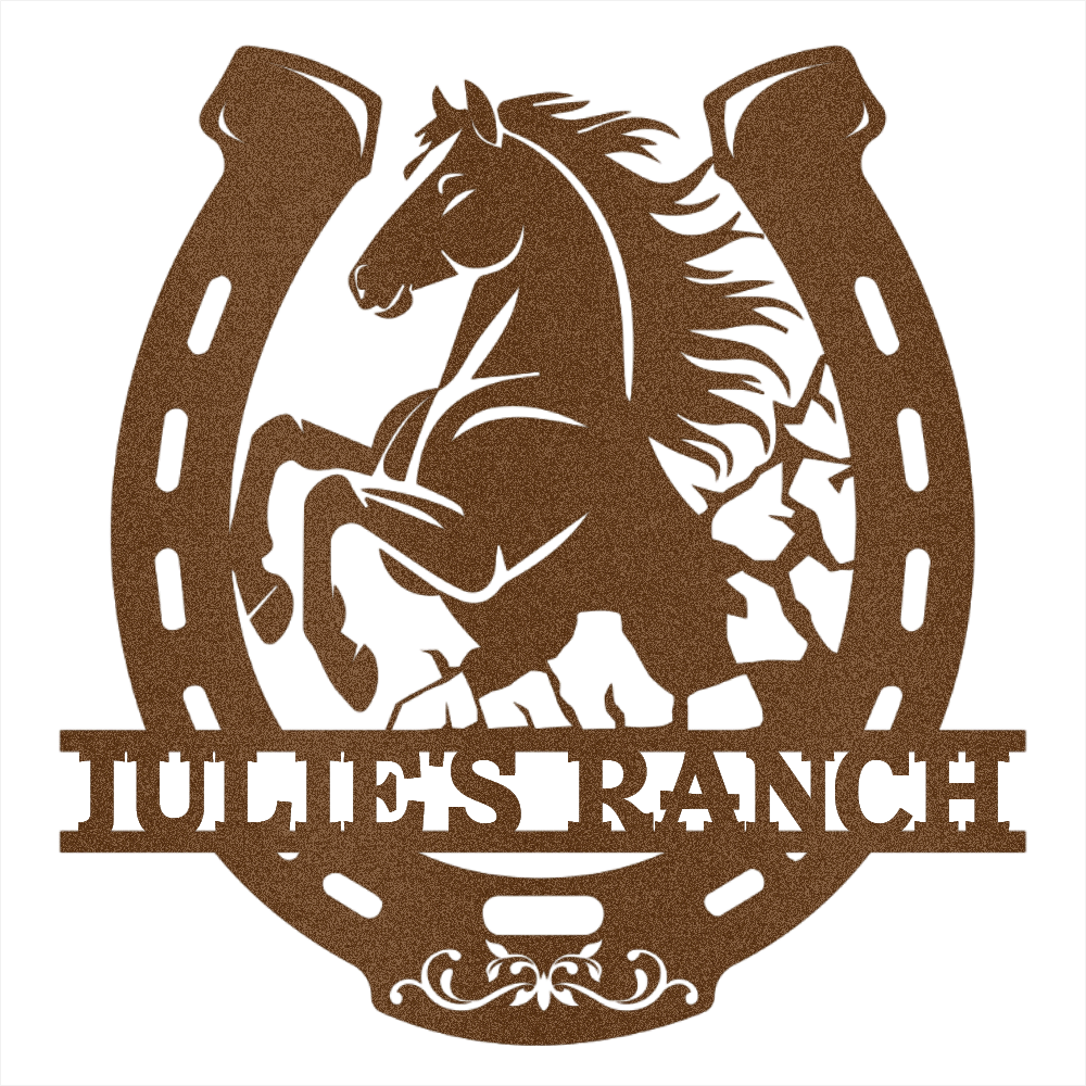 Personalized Horse Ranch  Steel Wall Decor