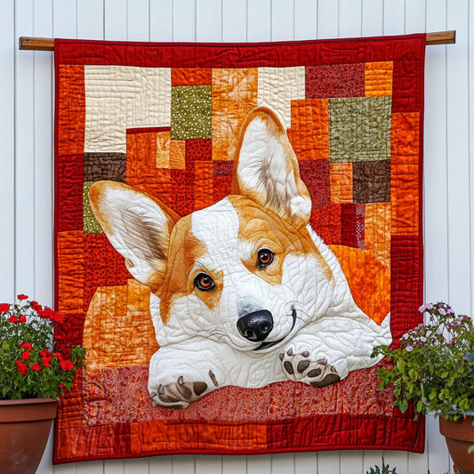 Corgi Charm Quilted Blanket - Baby (30" x 40")