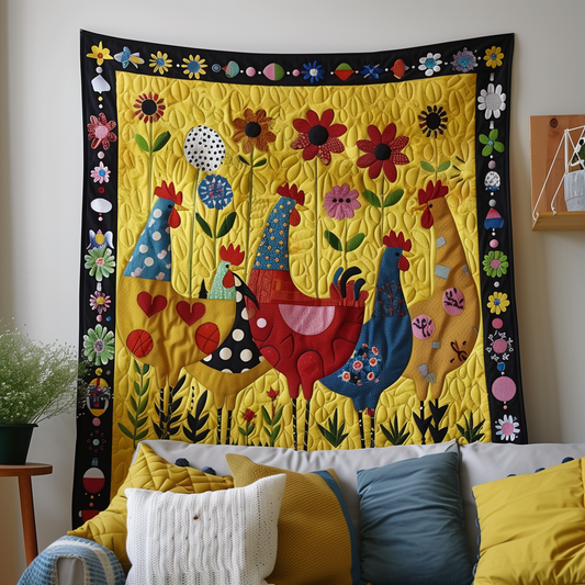 Country Cottage Farm Quilted Blanket - Throw (55" x 60")