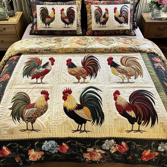 Country Comfort 3-Piece Quilted Bedding Set - Single (59" x 70")