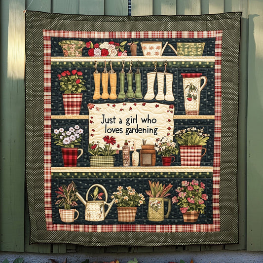 Country Garden Quilted Blanket - Throw (55" x 60")