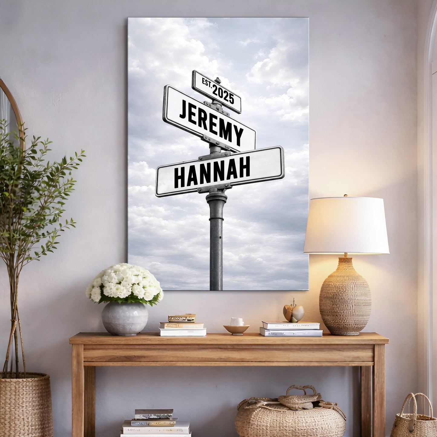Personalized Family Street Name Wall Sign