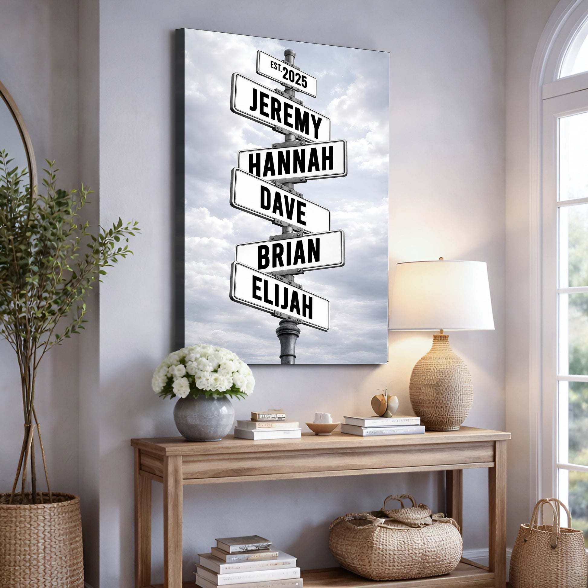 Personalized Family Street Name Wall Sign