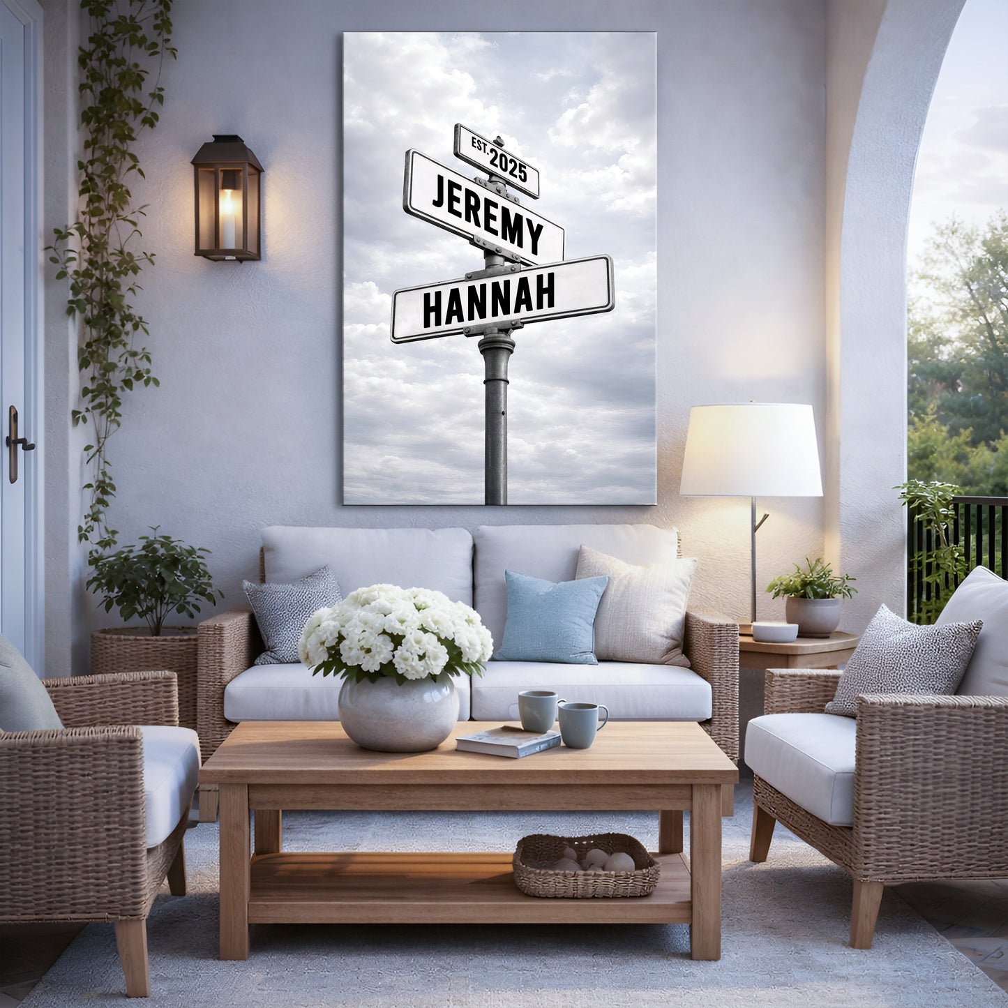 Personalized Family Street Name Wall Sign
