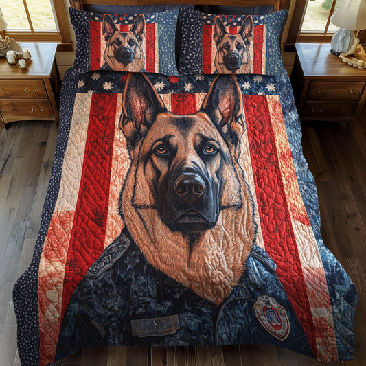 Courageous Shepherd 3-Piece Quilted Bedding Set - Single (59" x 70")