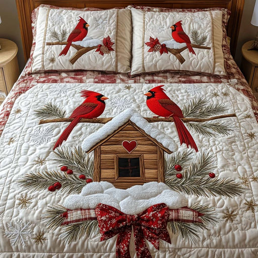Cozy Cabin 3-Piece Quilted Bedding Set - Single (59" x 70")