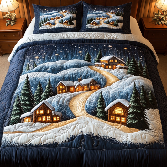 Cozy Cabin Hills 3-Piece Quilted Bedding Set - Single (59" x 70")