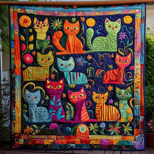 Cozy Companions Quilted Blanket - Throw (55" x 60")