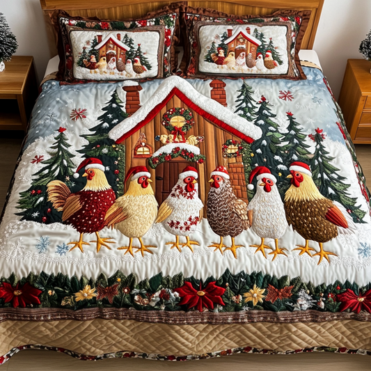 Cozy Cottage 3-Piece Quilted Bedding Set - Single (59" x 70")