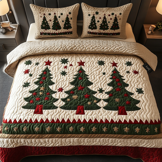 Cozy Pines 3-Piece Quilted Bedding Set - Single (59" x 70")