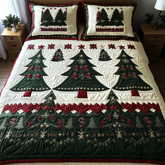 Cozy Pines 3-Piece Quilted Bedding Set - Single (59" x 70")