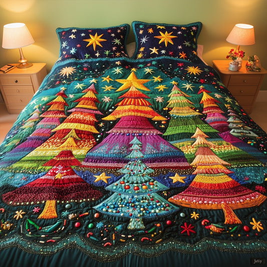 Cozy Tree Dreamscape 3-Piece Quilted Bedding Set - Single (59" x 70")
