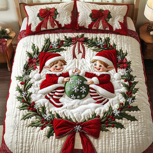 Cozy Wonderland 3-Piece Quilted Bedding Set - Single (59" x 70")