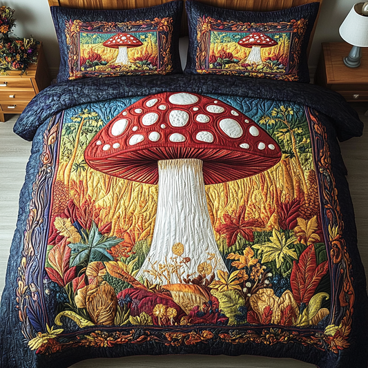 Cozy Wonderland 3-Piece Quilted Bedding Set - Single (59" x 70")