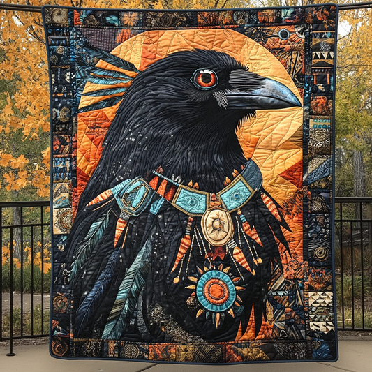 Crow Jewelry Quilted Blanket - Throw (55" x 60")