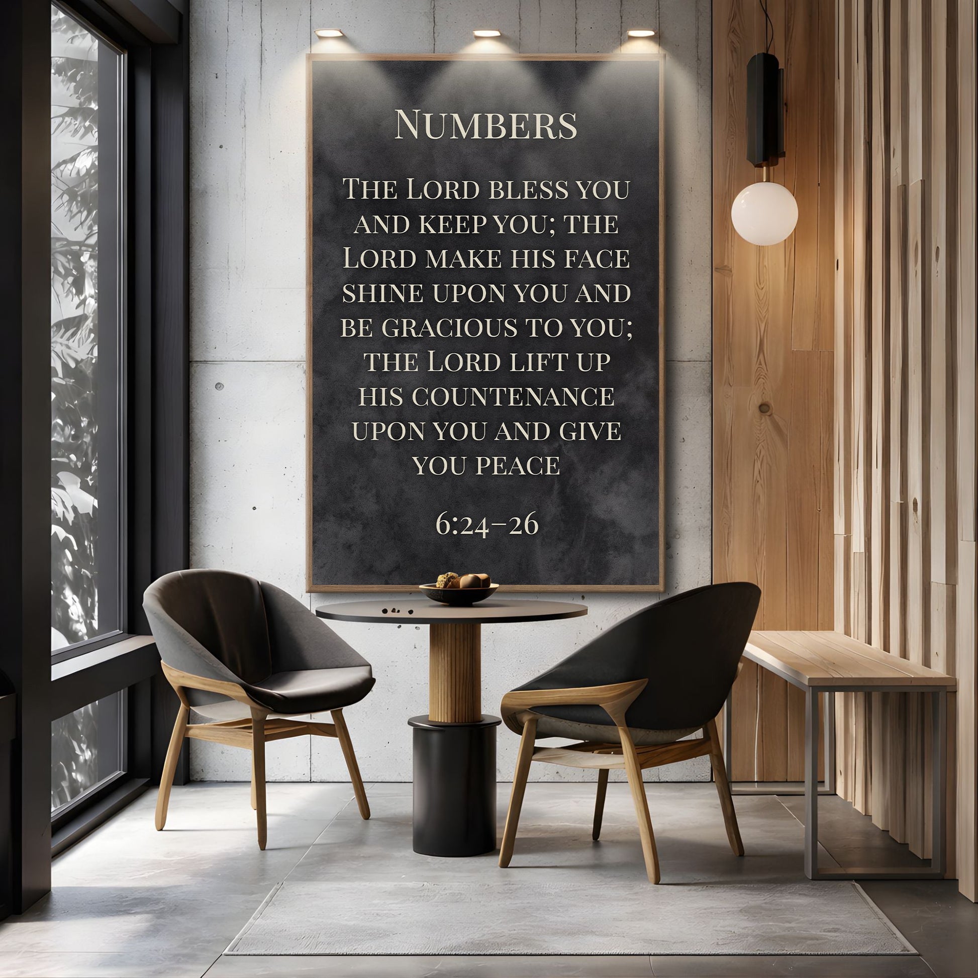 Numbers 6:24-26 - May The Lord Bless You Faith Sign VI