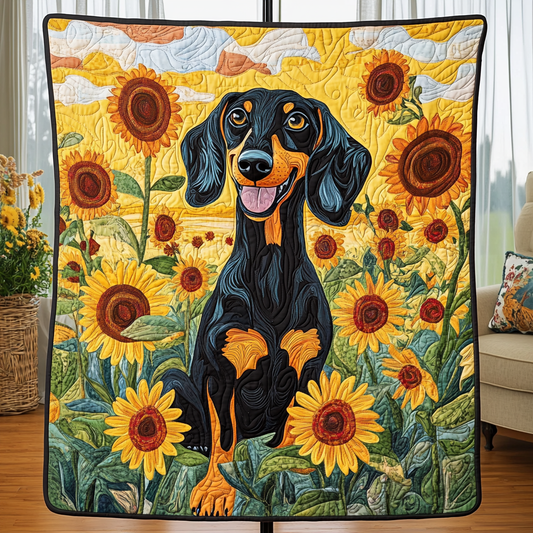 Dachshund Dreams Quilted Blanket - Baby (30" x 40")