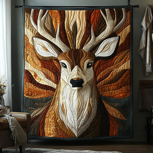 Deer Majesty Quilted Blanket - Baby (30" x 40") - Pack 1