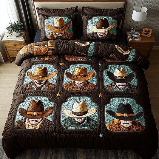 Desert Drifters 3-Piece Quilted Bedding Set - Single (59" x 70")