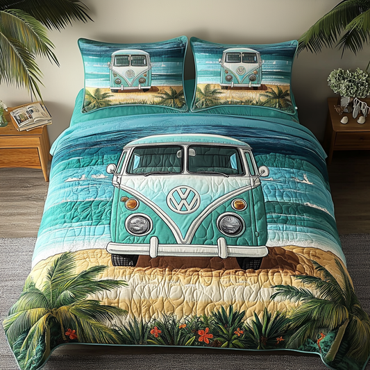 Dream Vibes 3-Piece Quilted Bedding Set - Single (59" x 70")