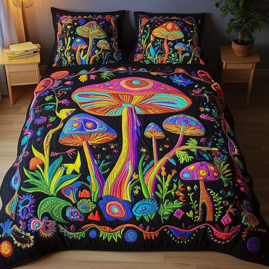 Dreamscape Glow 3-Piece Quilted Bedding Set - Single (59" x 70")