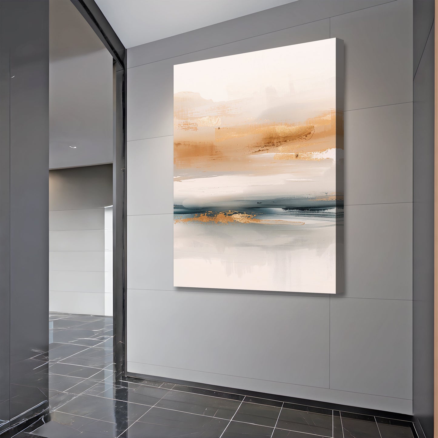 Mild Horizon Abstract  Wall Art