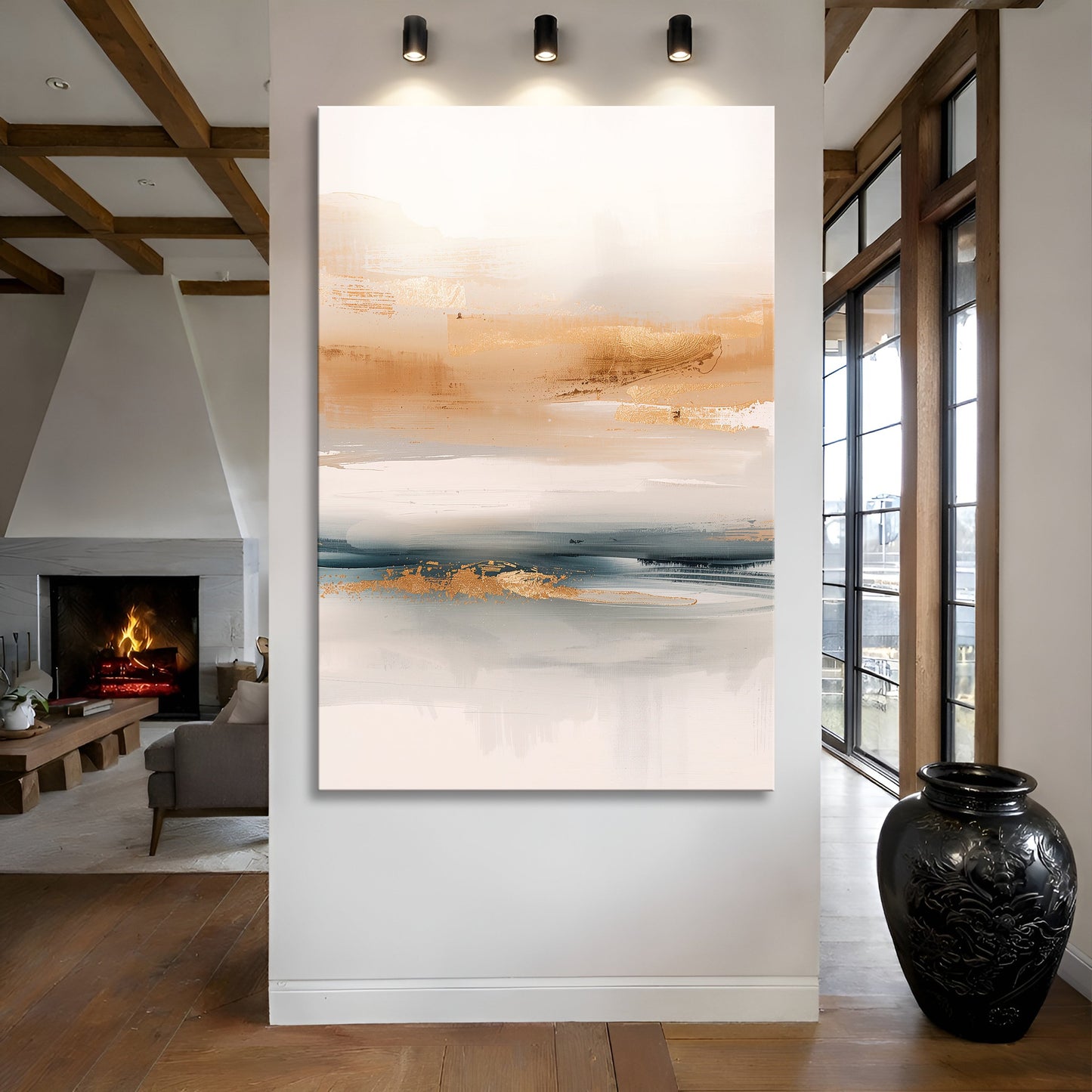 Mild Horizon Abstract  Wall Art