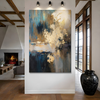 Warm Metallic Modern Wall Art II