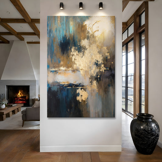 Warm Metallic Modern Wall Art II