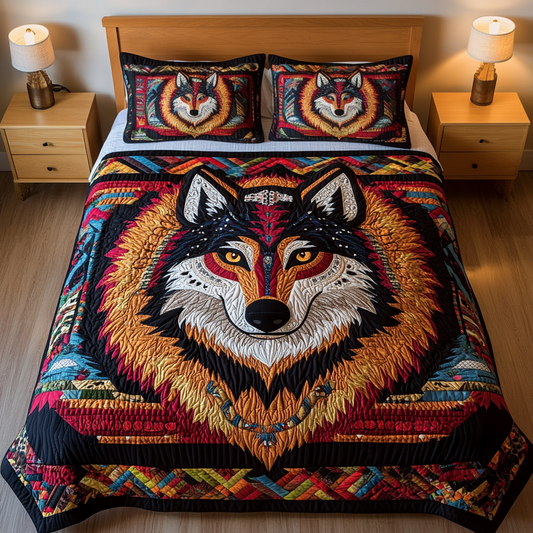 Echo of the Wild 3-Piece Quilted Bedding Set - Single (59" x 70")