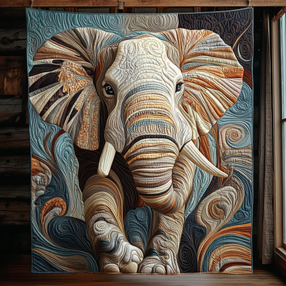 Throw (55'' x 60'') /Elephant Grace Quilted Blanket