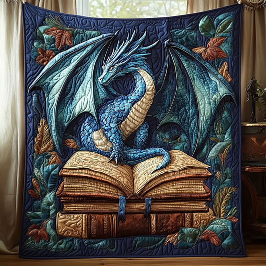 Emerald Wings Quilted Blanket - Throw (55" x 60")