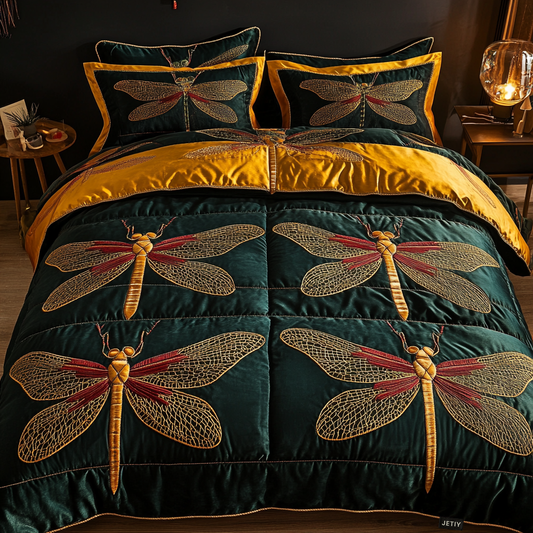 Enchanted Flight 3-Piece Quilted Bedding Set - Single (59" x 70")