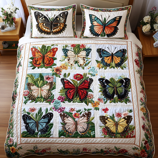 Enchanted Flight 3-Piece Quilted Bedding Set - Single (59" x 70")