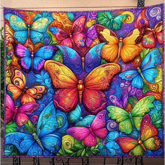 Enchanted Flight Quilted Blanket - Throw (55" x 60")