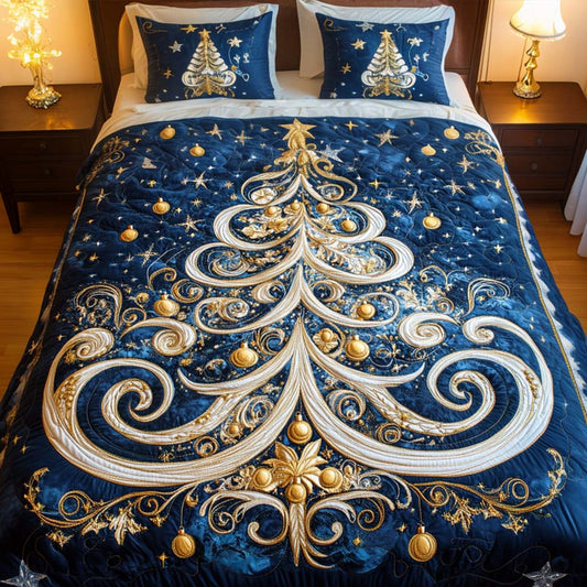 Enchanted Nightfall 3-Piece Quilted Bedding Set - Single (59" x 70")