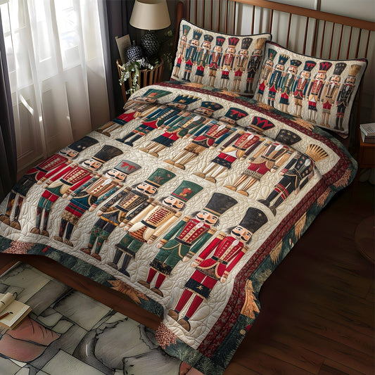 Enchanted Nutcracker 3-Piece Quilted Bedding Set - Single (59" x 70")