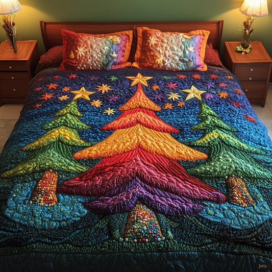 Enchanted Pines 3-Piece Quilted Bedding Set - Single (59" x 70")
