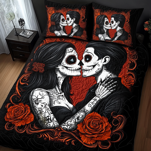 Eternal Love 3-Piece Quilted Bedding Set - Single (59" x 70")
