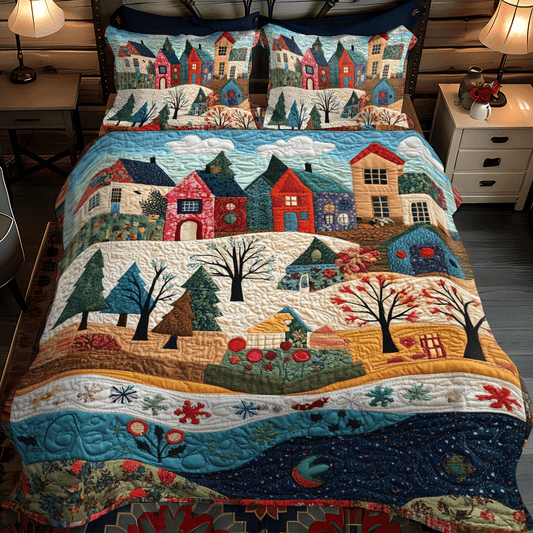 Evergreen Dreams 3-Piece Quilted Bedding Set - Single (59" x 70")