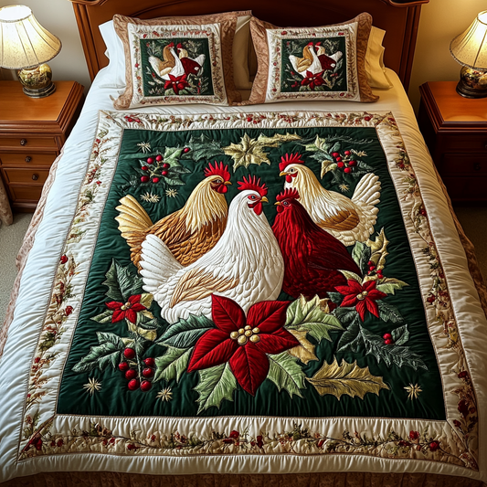 Evergreen Gathering 3-Piece Quilted Bedding Set - Single (59" x 70")