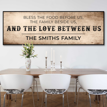 Family Blessing: Bless the Food Sign