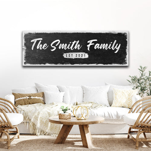 Family Name Sign - Wood Sign II