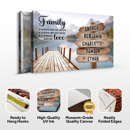 Family A Whole Lot Of Love Wall Sign
