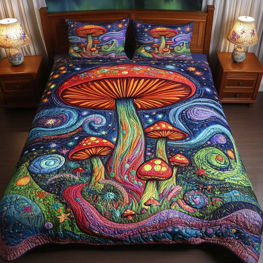 Fantasy World 3-Piece Quilted Bedding Set - Single (59" x 70")