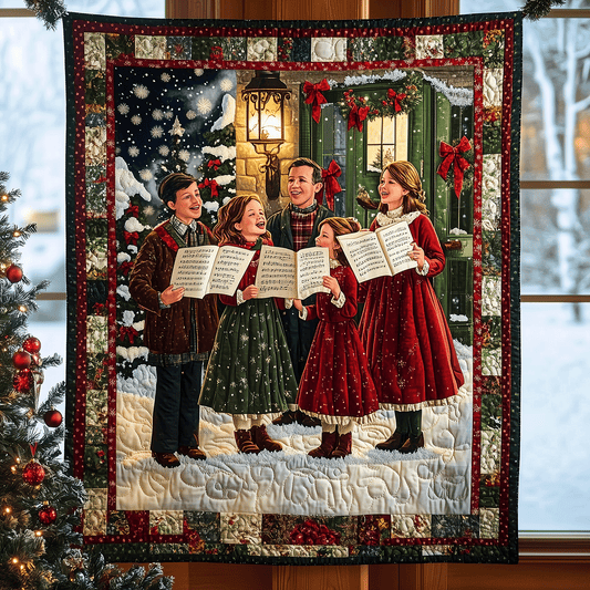 Festive Family Singalong Quilted Blanket - Throw (55" x 60")