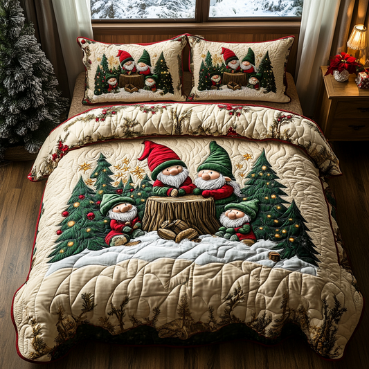 Festive Forest Quilted Bedding Set - Single (59" x 70")